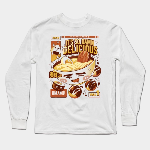 Anime Food Long Sleeve T-Shirt by Ilustrata